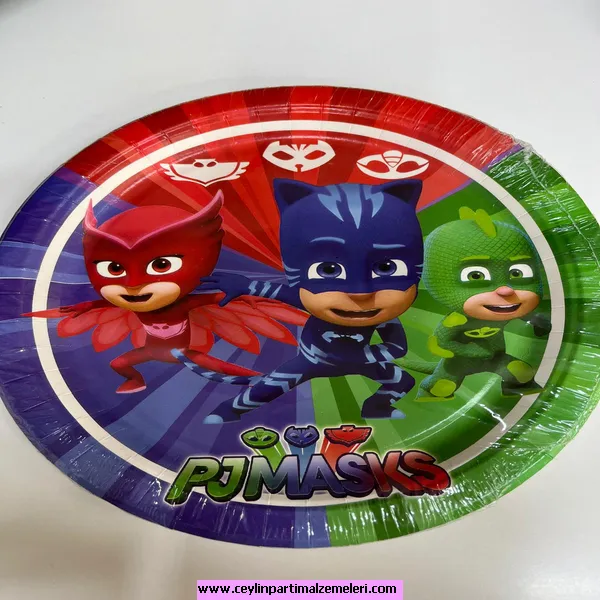 Pjmax Temalı Karton Tabak 